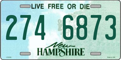 NH license plate 2746873