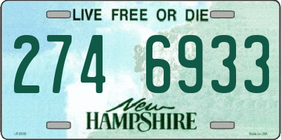 NH license plate 2746933