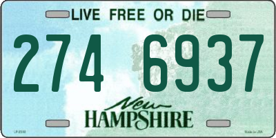 NH license plate 2746937