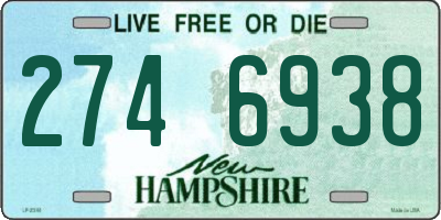 NH license plate 2746938