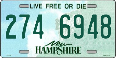 NH license plate 2746948