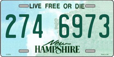 NH license plate 2746973