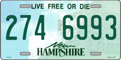 NH license plate 2746993