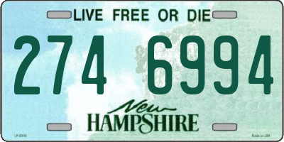 NH license plate 2746994
