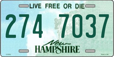 NH license plate 2747037