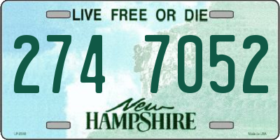 NH license plate 2747052
