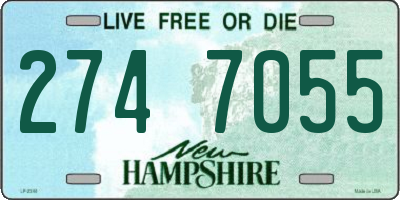 NH license plate 2747055