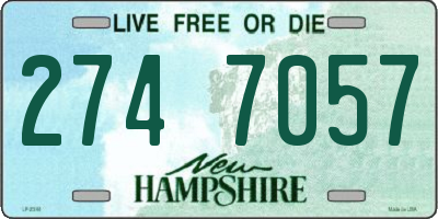 NH license plate 2747057