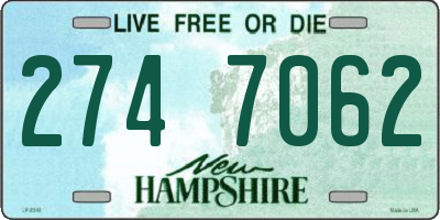 NH license plate 2747062
