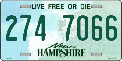 NH license plate 2747066