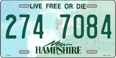 NH license plate 2747084