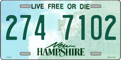 NH license plate 2747102