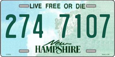 NH license plate 2747107