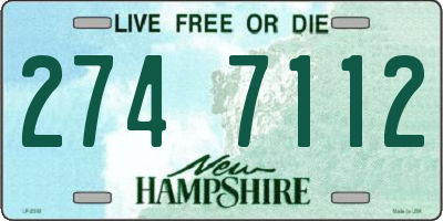 NH license plate 2747112