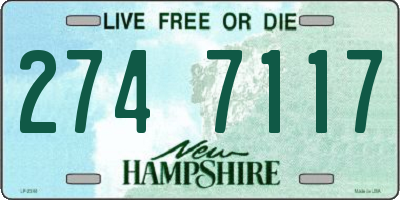 NH license plate 2747117