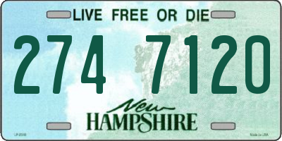 NH license plate 2747120