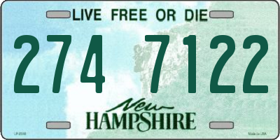 NH license plate 2747122