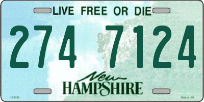 NH license plate 2747124