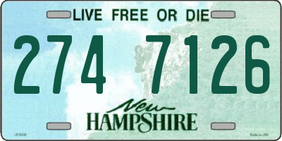 NH license plate 2747126