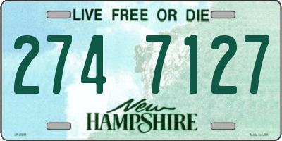NH license plate 2747127