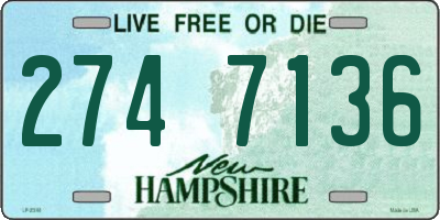 NH license plate 2747136