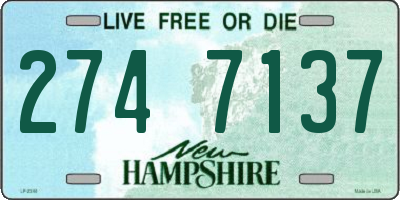 NH license plate 2747137