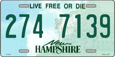 NH license plate 2747139