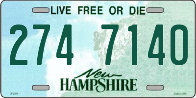 NH license plate 2747140