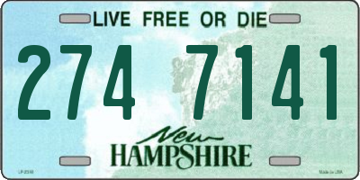 NH license plate 2747141