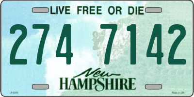 NH license plate 2747142