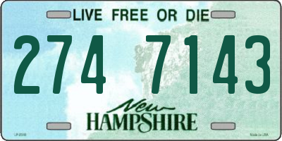 NH license plate 2747143