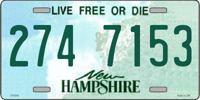 NH license plate 2747153