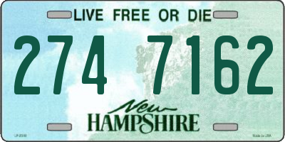 NH license plate 2747162