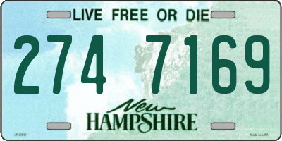 NH license plate 2747169
