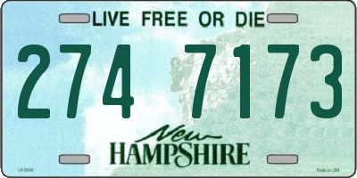 NH license plate 2747173
