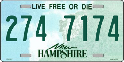NH license plate 2747174