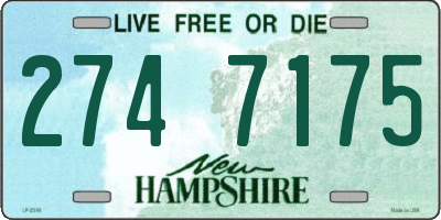 NH license plate 2747175
