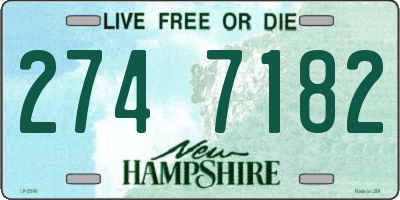 NH license plate 2747182