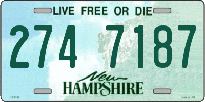 NH license plate 2747187