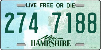 NH license plate 2747188