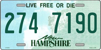 NH license plate 2747190