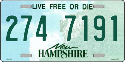 NH license plate 2747191