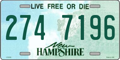 NH license plate 2747196