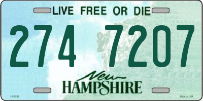 NH license plate 2747207
