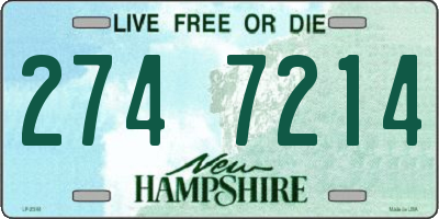 NH license plate 2747214