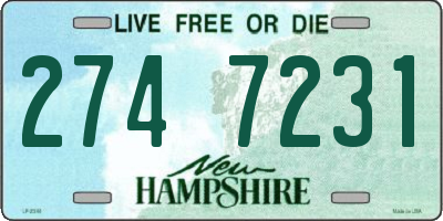 NH license plate 2747231