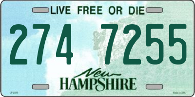 NH license plate 2747255