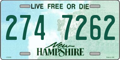 NH license plate 2747262