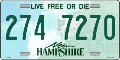 NH license plate 2747270