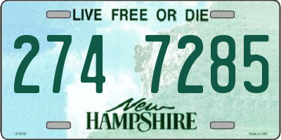 NH license plate 2747285